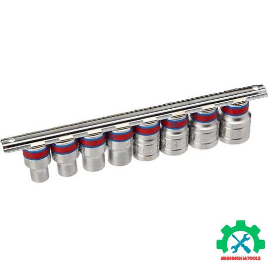 Bộ đầu tuýp 1/2 inch 8 chi tiết hệ inch Kingtony 4510SR loại 6 cạnh