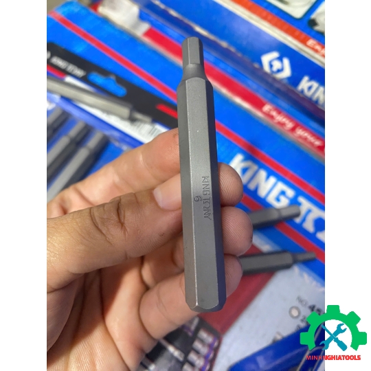 Mũi vít đóng lục giác Kingtony dài 80mm thân 10mm, size lẻ từ H4-H8