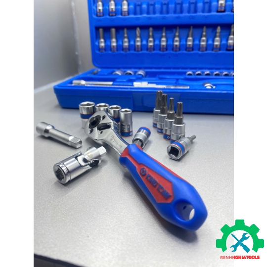 Bộ tuýp 1/4 Kingtony ST2346MR có 46 chi tiết 