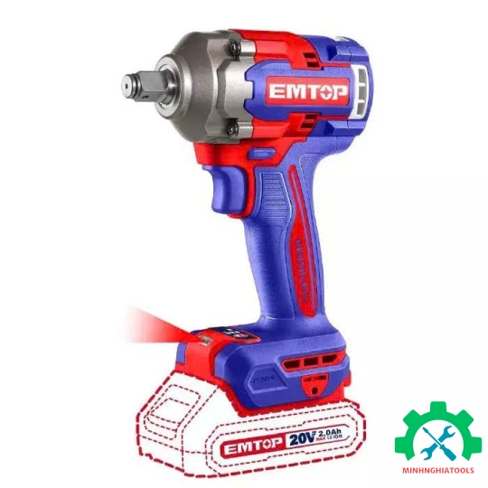 Máy siết bu lông dùng pin 20V Emtop ECIWL2040 