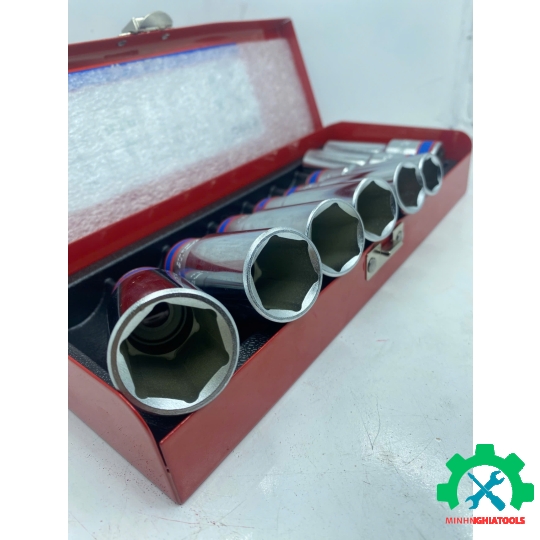 Bộ tube 1/2" loại 6 cạnh,  8 chi tiết Kingtony 4308MR 