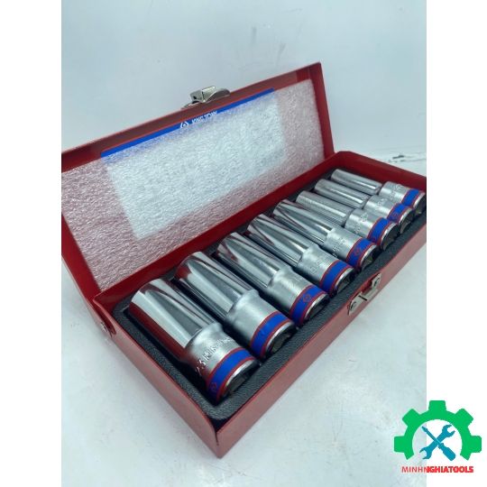 Bộ tube 1/2" loại 6 cạnh,  8 chi tiết Kingtony 4308MR 