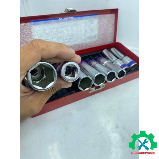 Bộ tube 1/2" loại 6 cạnh,  8 chi tiết Kingtony 4308MR 