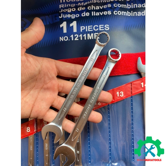 Bộ cờ lê vòng miệng 11 chi tiết Kingtony 1211MR 8-24mm 