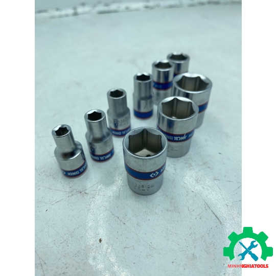 Tuýp 1/4" loại ngắn Kingtony 2335m, Kích thước lẻ 4-14mm