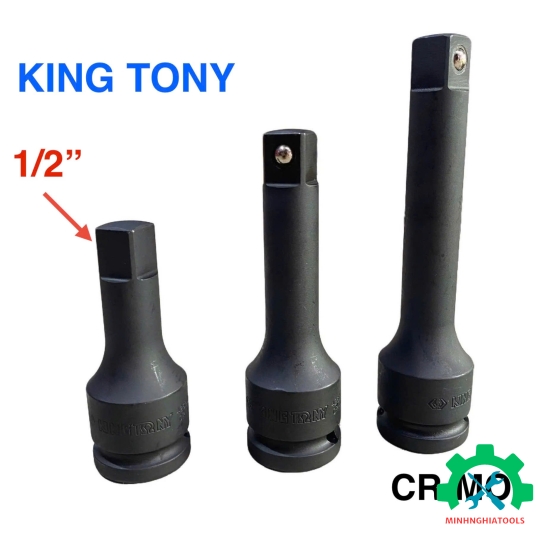 Đầu nối đen 1/2" Kingtony 4260P đầu vuông 12.7mm, Kích thước 3", 4", 5" 