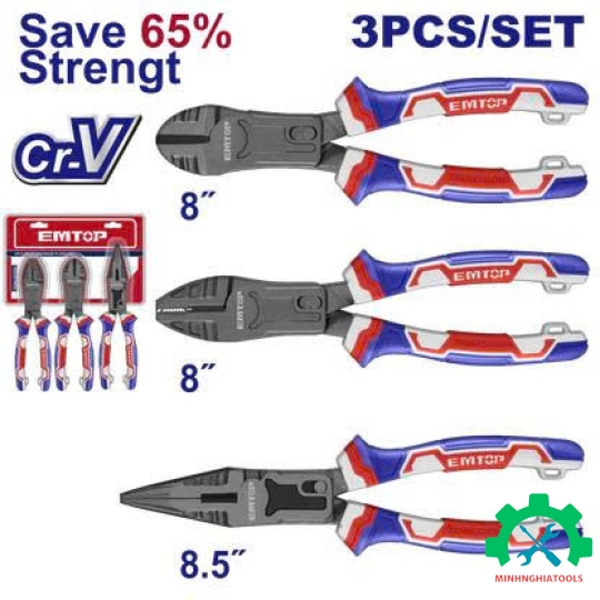 Bộ 3 kìm trợ lực 65% EMTOP EPLS2351