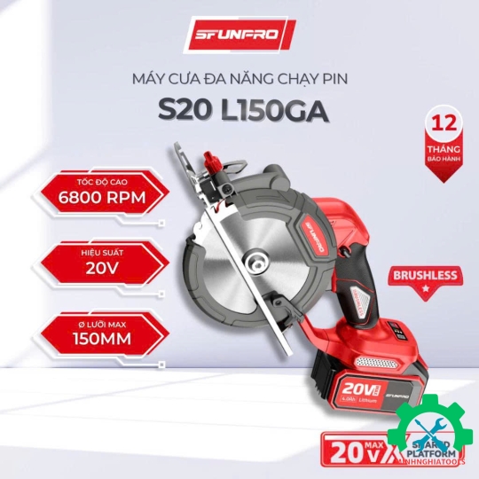Máy Cưa Đa Năng Chạy Pin SFUNPRO S20 L150GA 